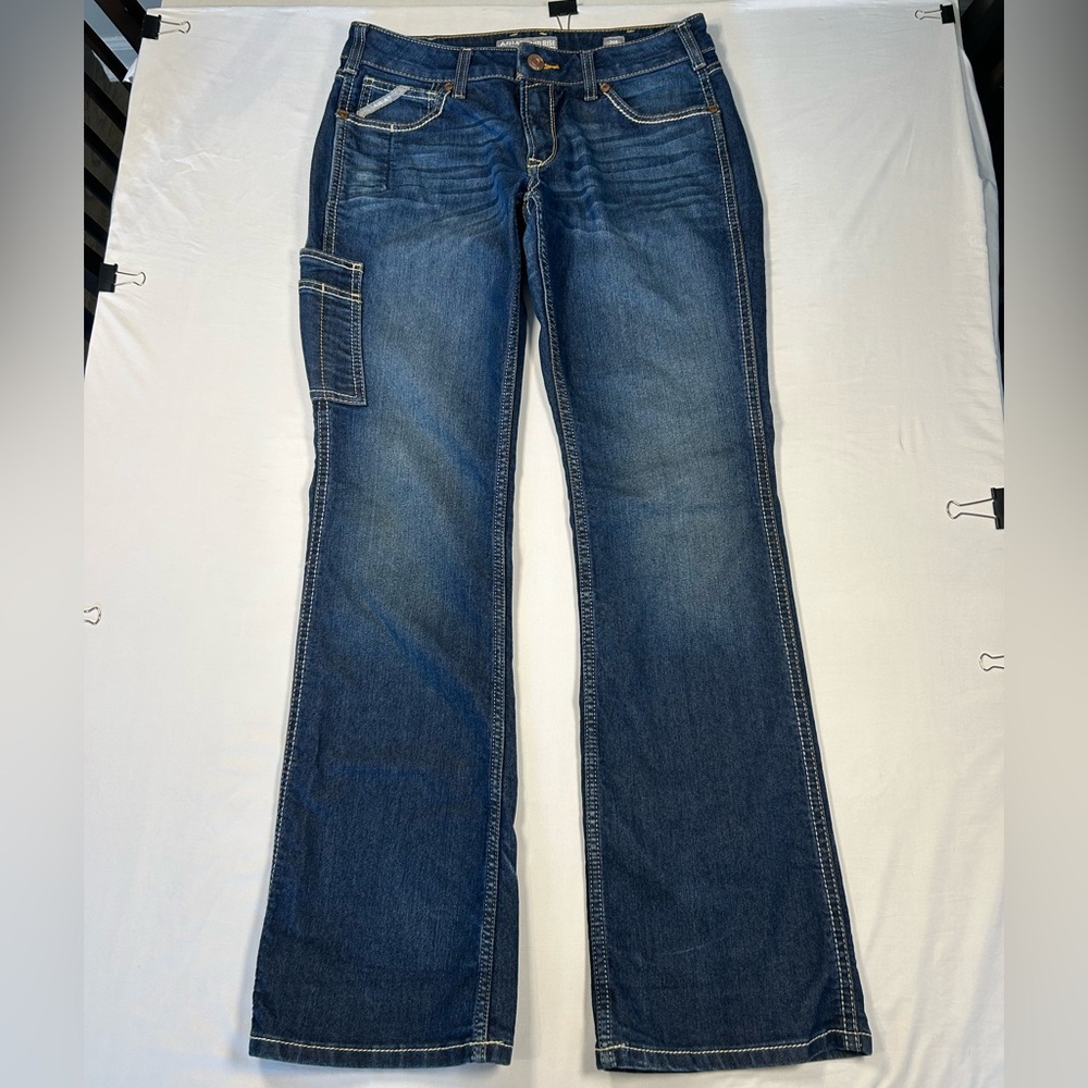 Ariat Hallow Rebar Durastretch Riveter Boot Jeans Women's 30R Mid Rise Boot